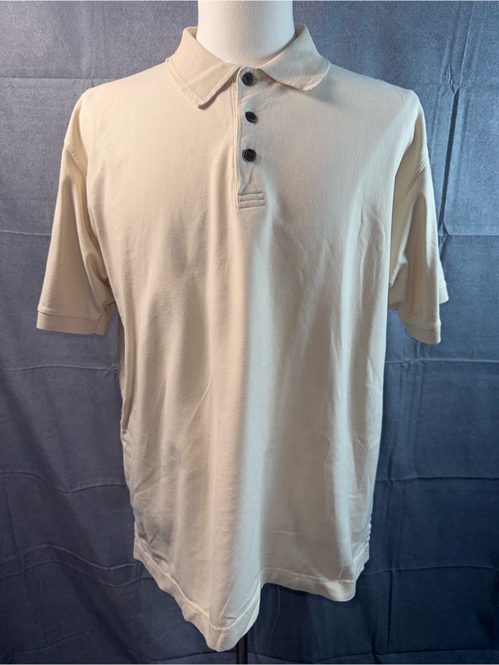1542-Axist Men's Light Beige Polo Shirt